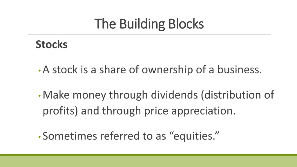 the building blocks the building blocks