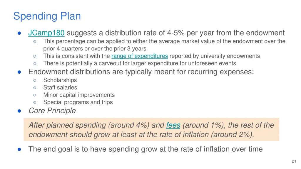 spending plan