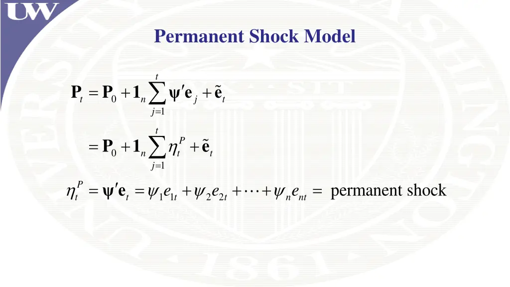 permanent shock model