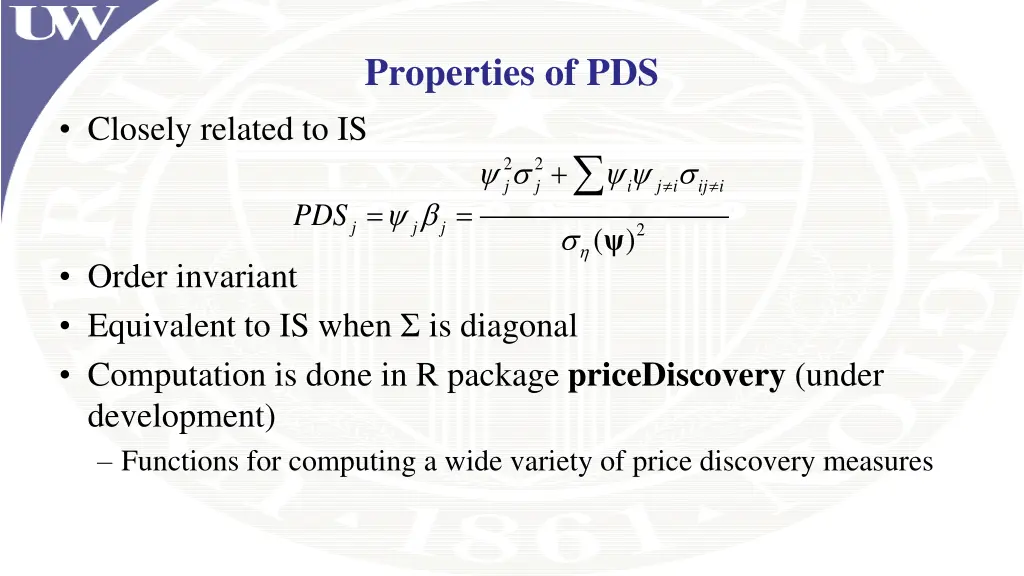 properties of pds