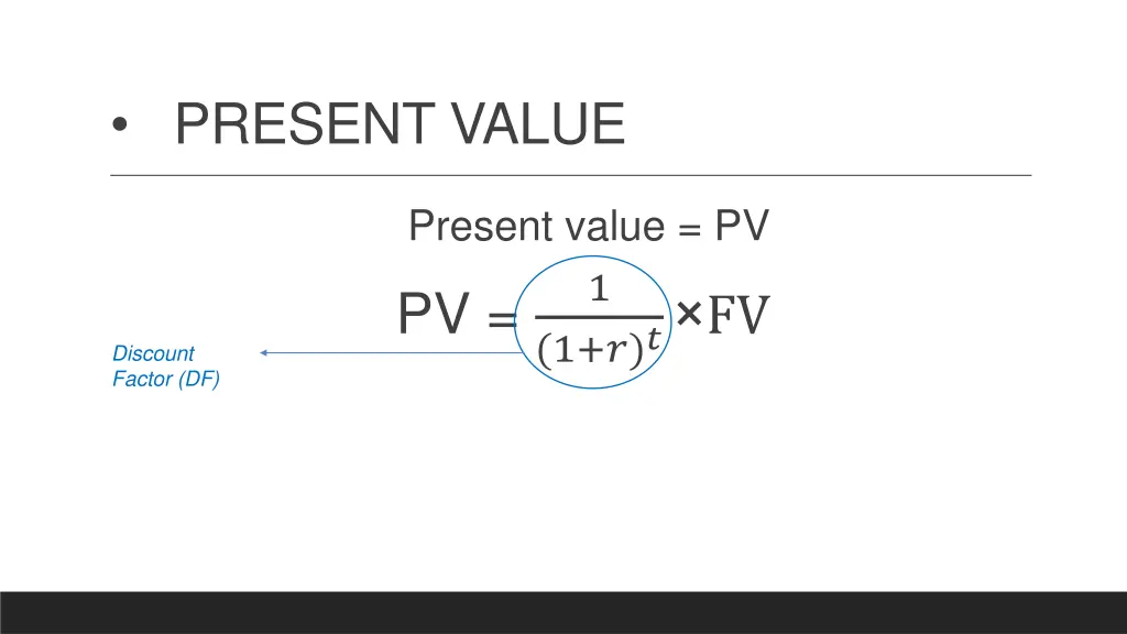 present value