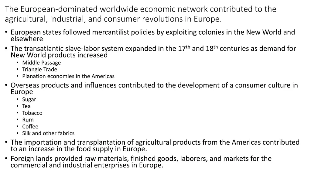 the european dominated worldwide economic network