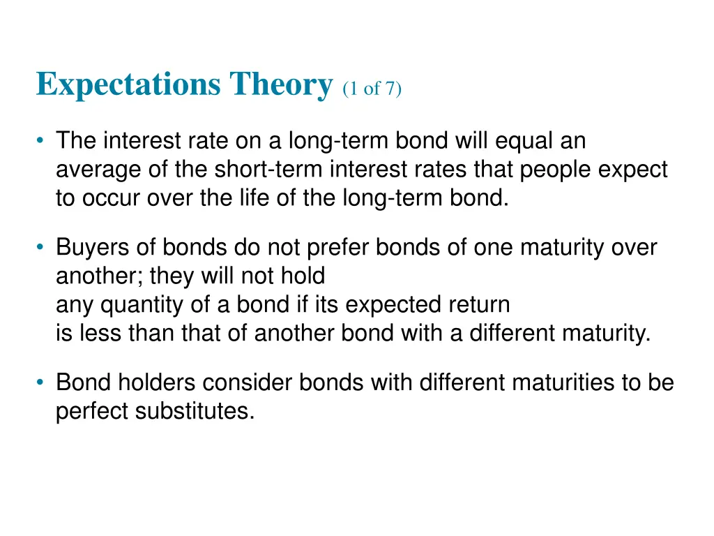 expectations theory 1 of 7