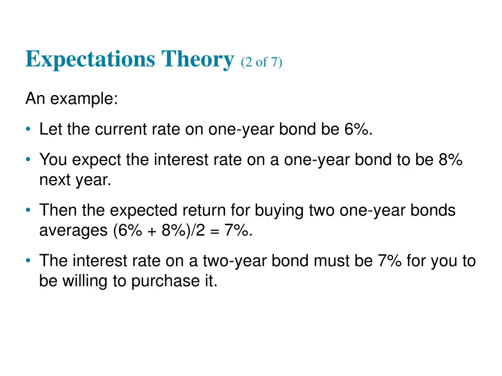 expectations theory 2 of 7