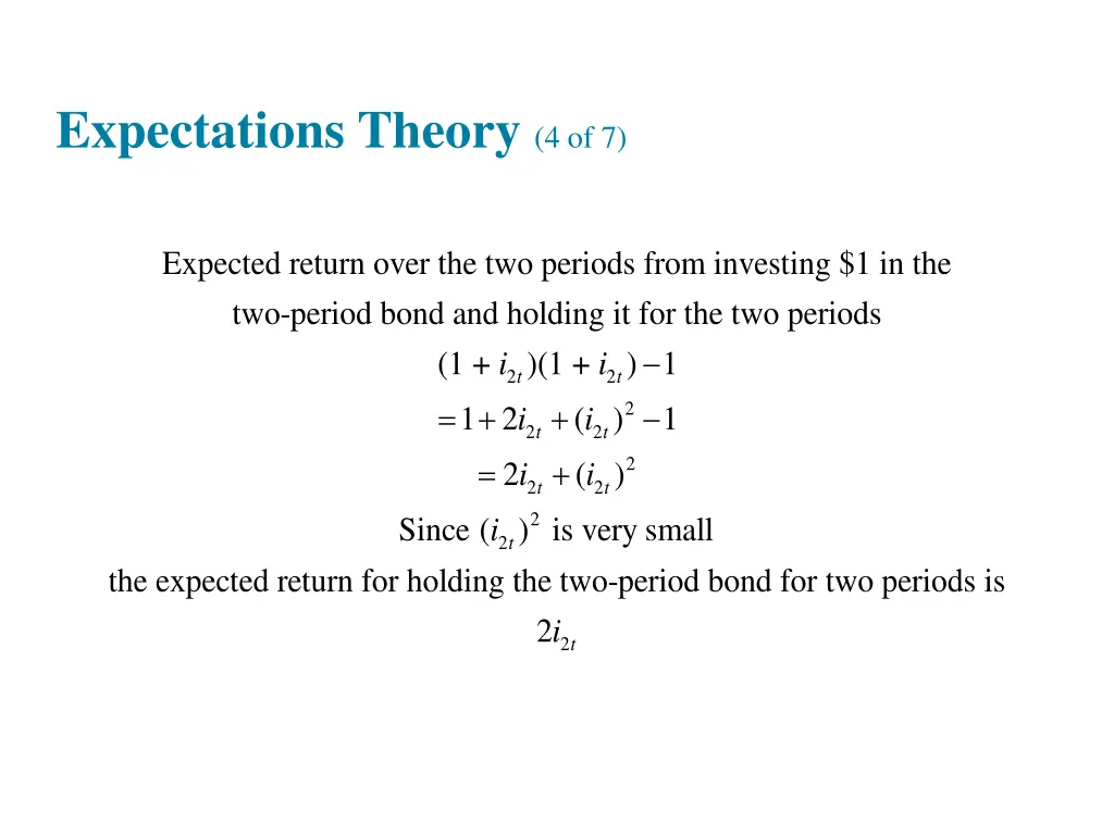 expectations theory 4 of 7
