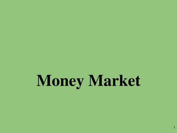 money market