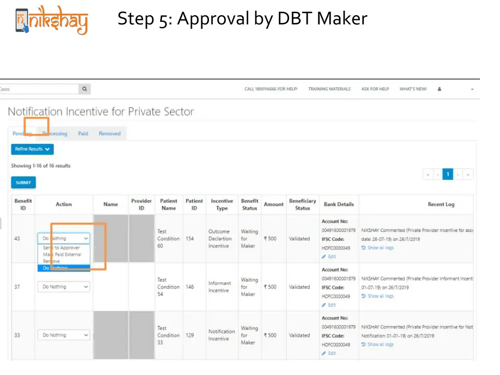 step 5 approval by dbt maker