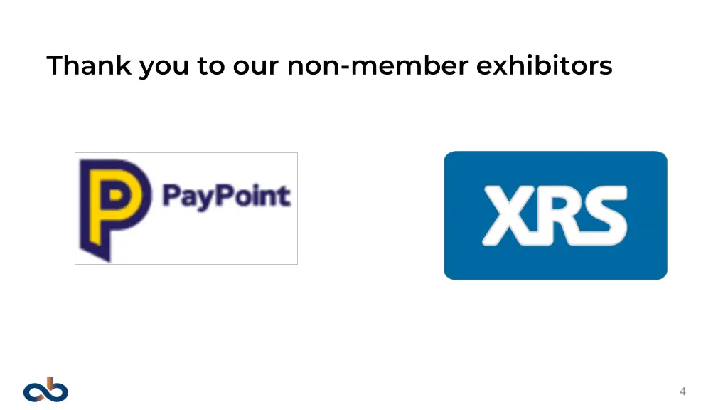 thank you to our non member exhibitors