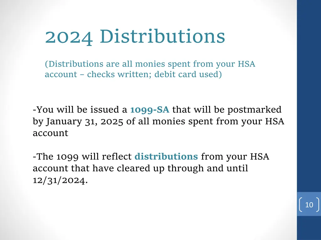 2024 distributions