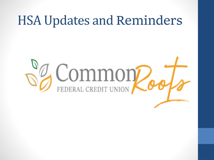 hsa updates and reminders