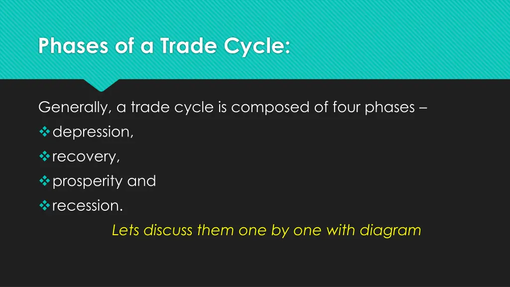 phases of a trade cycle