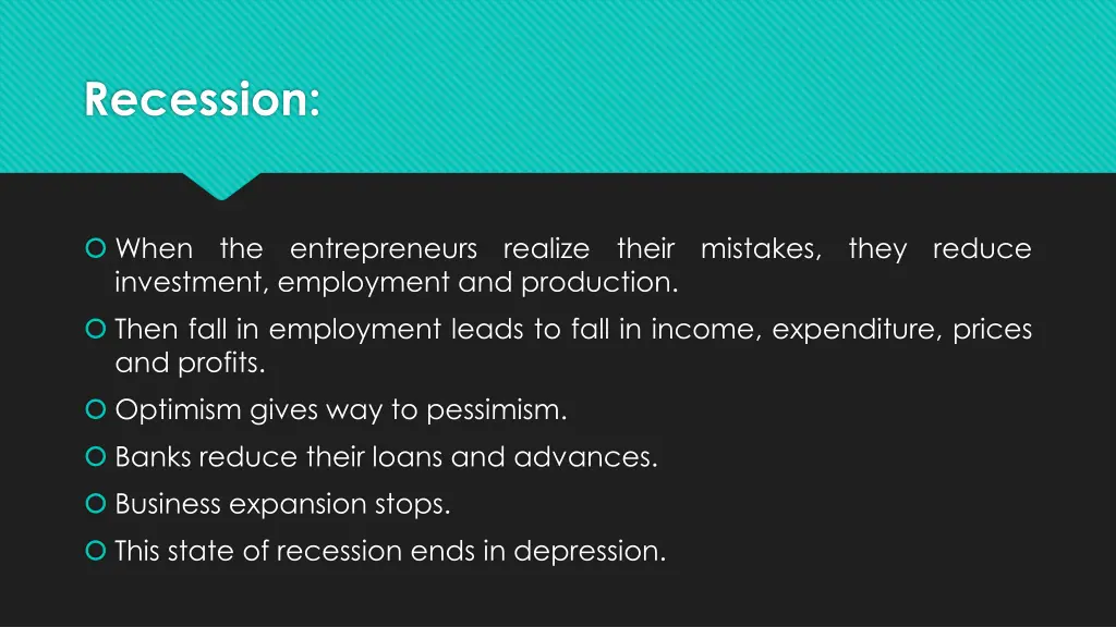 recession