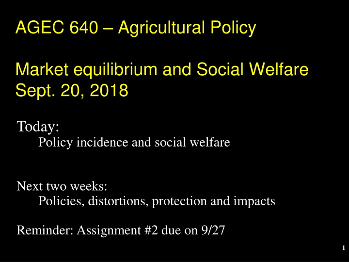 agec 640 agricultural policy