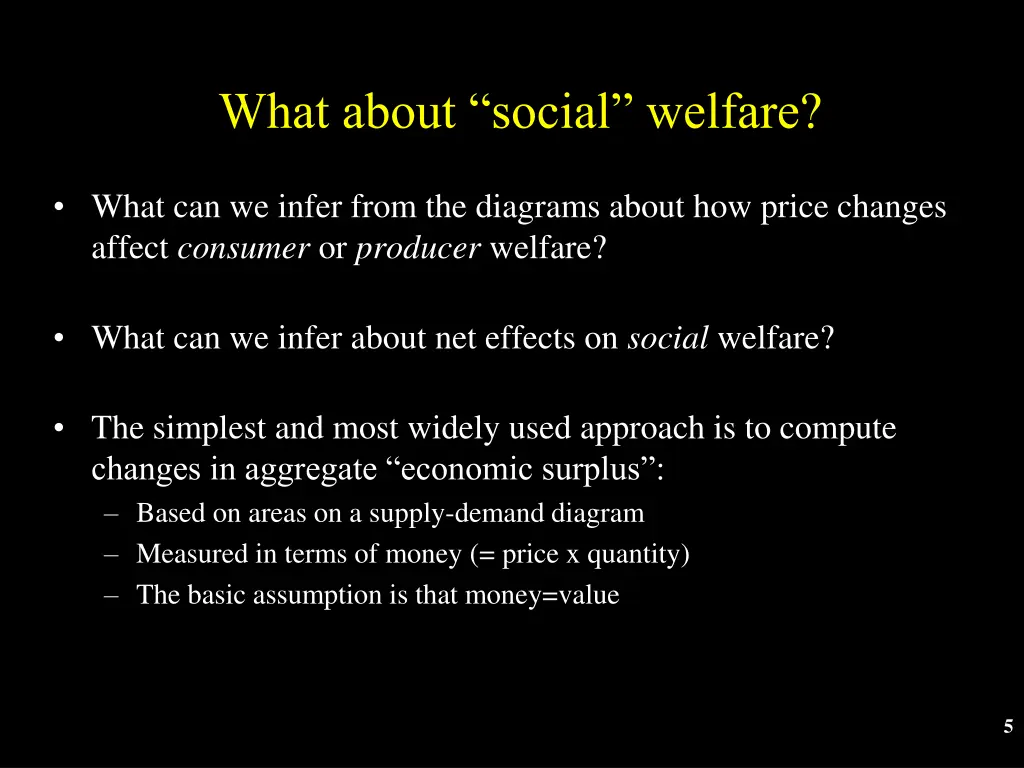 what about social welfare