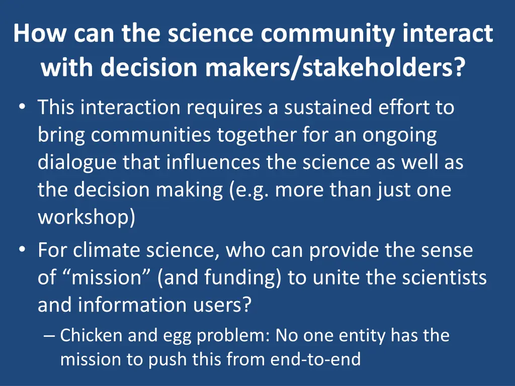 how can the science community interact with