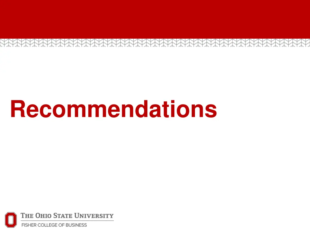 recommendations