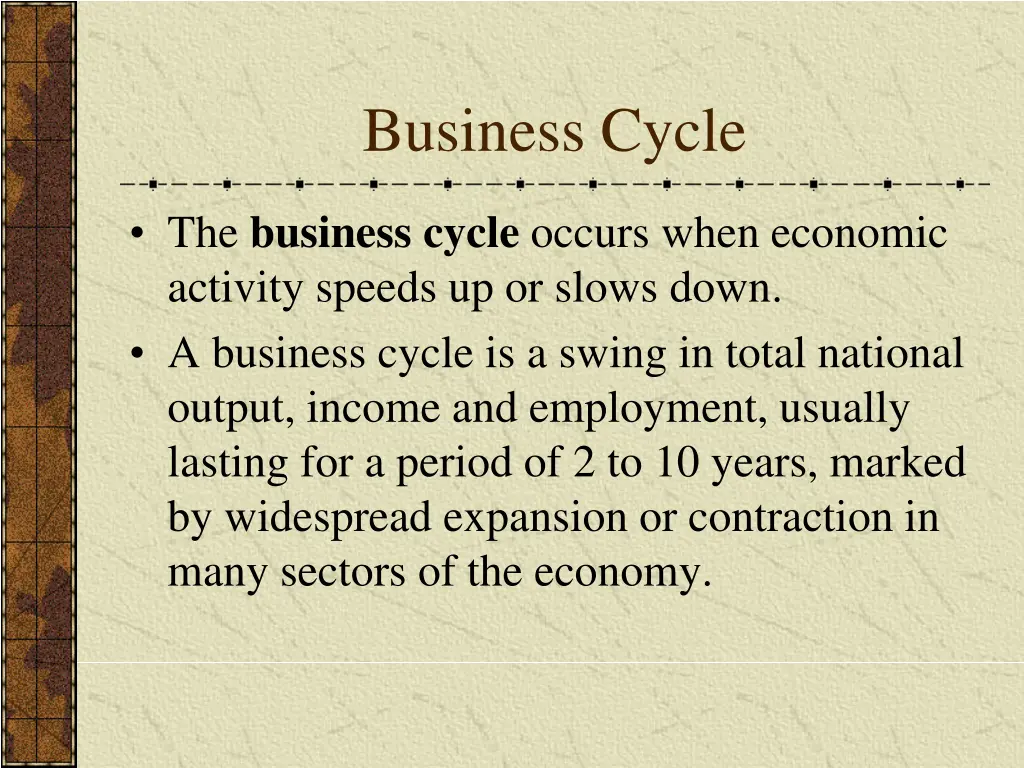 business cycle 1