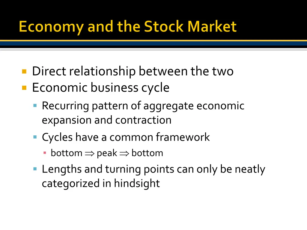 direct relationship between the two economic