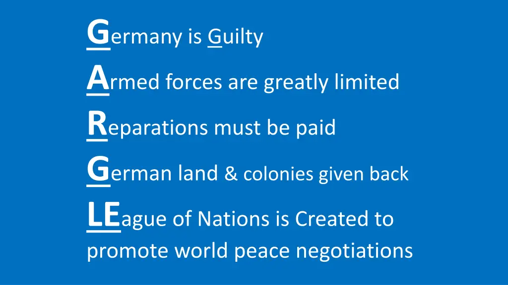 g ermany is guilty a rmed forces are greatly