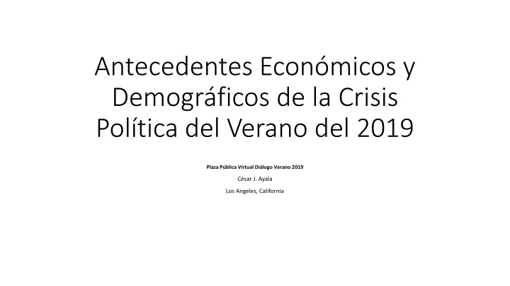 antecedentes econ micos y demogr ficos