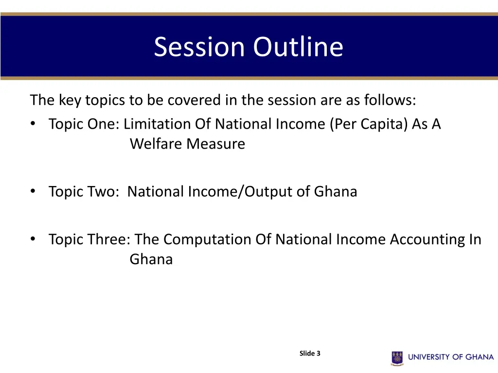 session outline