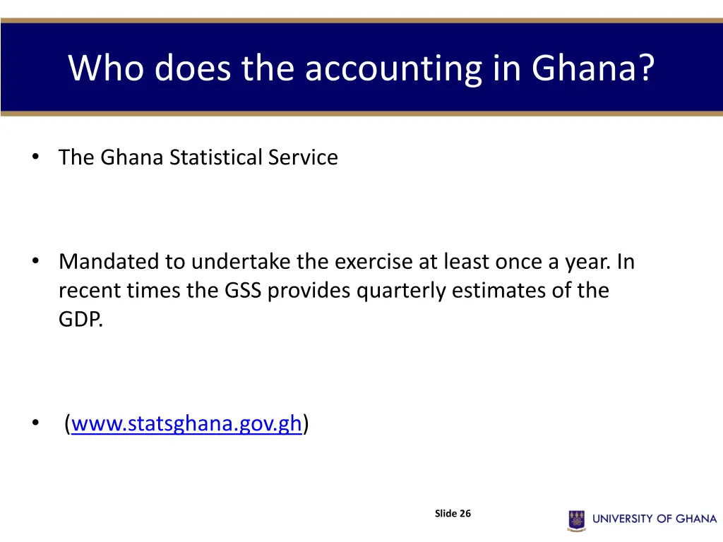 who does the accounting in ghana