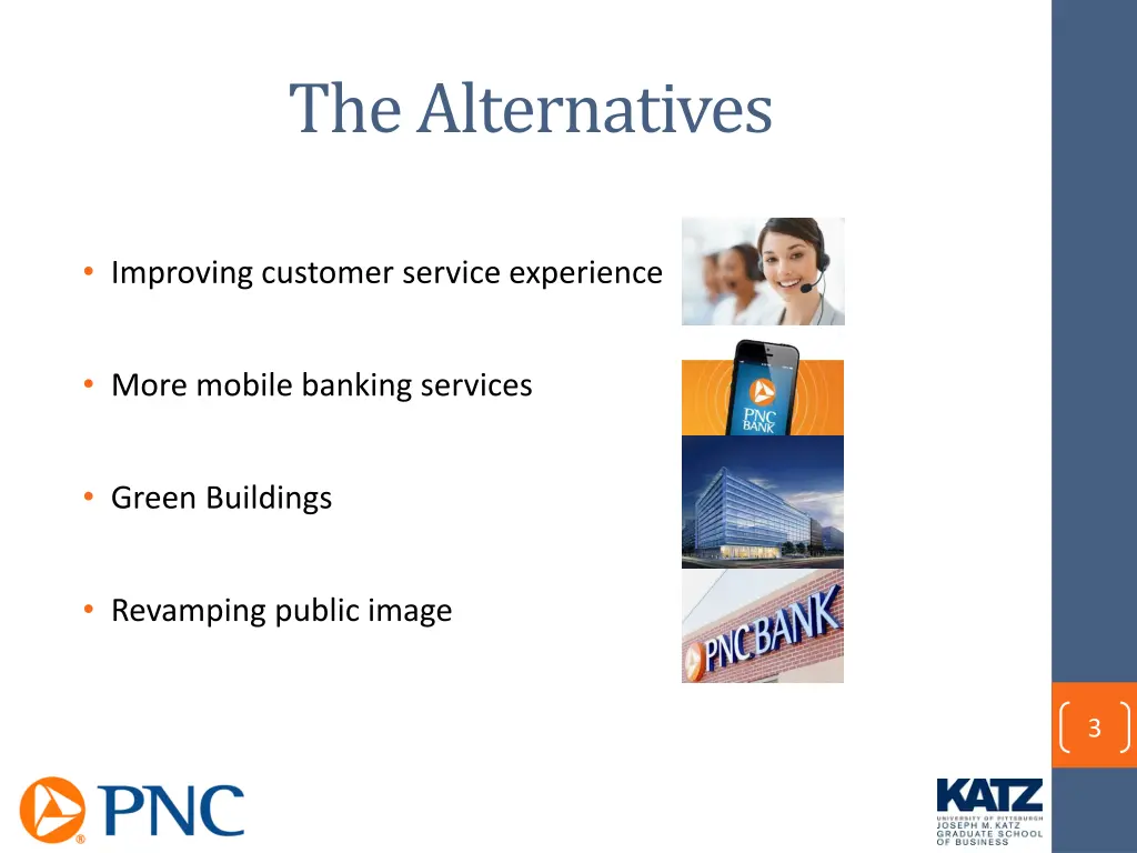 the alternatives