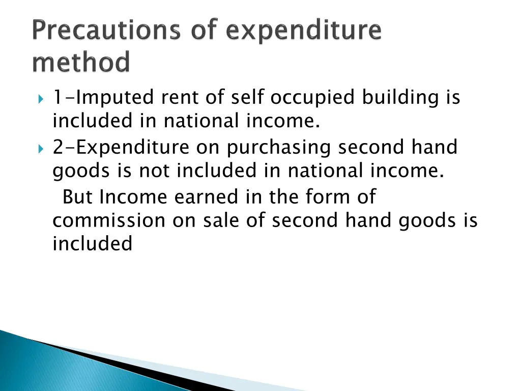 1 imputed rent of self occupied building 1