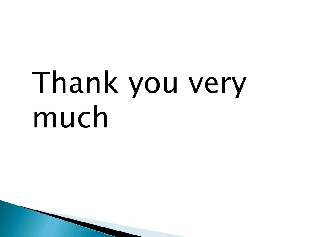 thank you very much