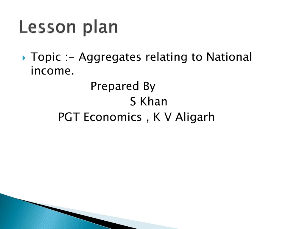 topic aggregates relating to national income