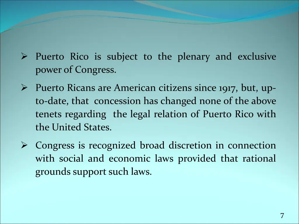 puerto rico is subject to the plenary