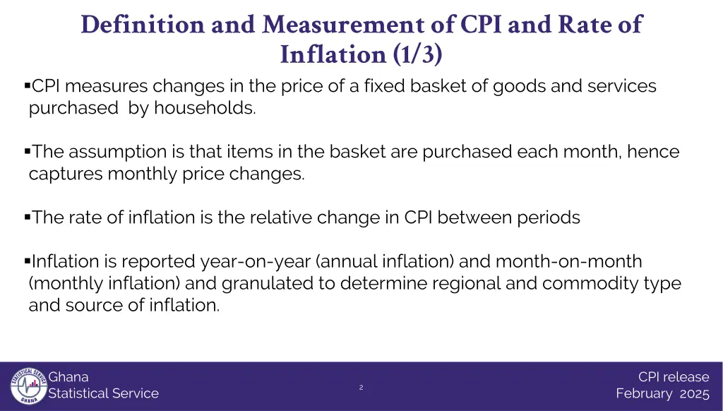 definition and measurement of cpi and rate