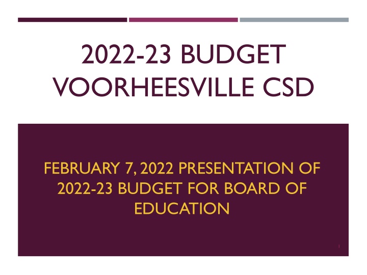 2022 23 budget voorheesville csd