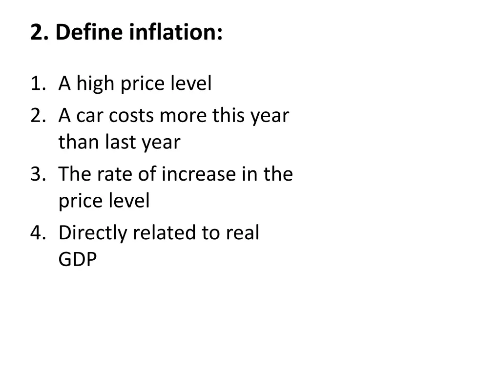 2 define inflation