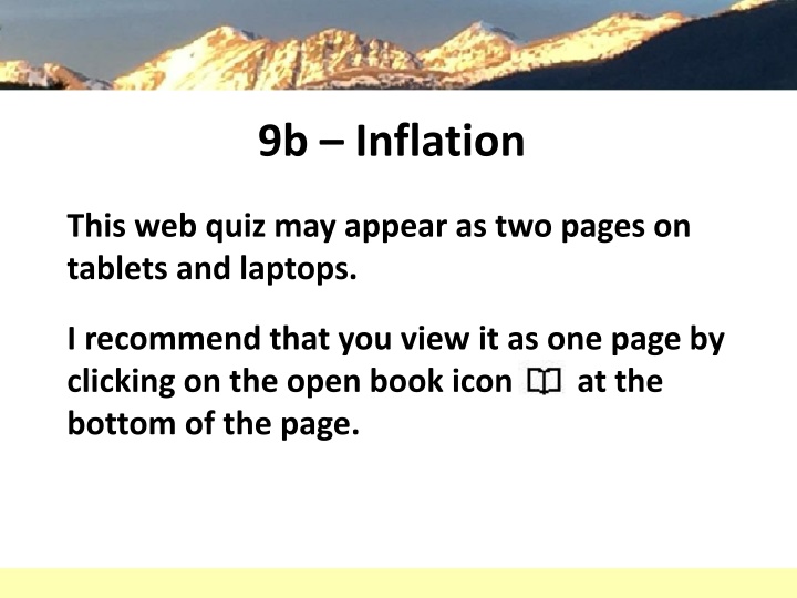9b inflation