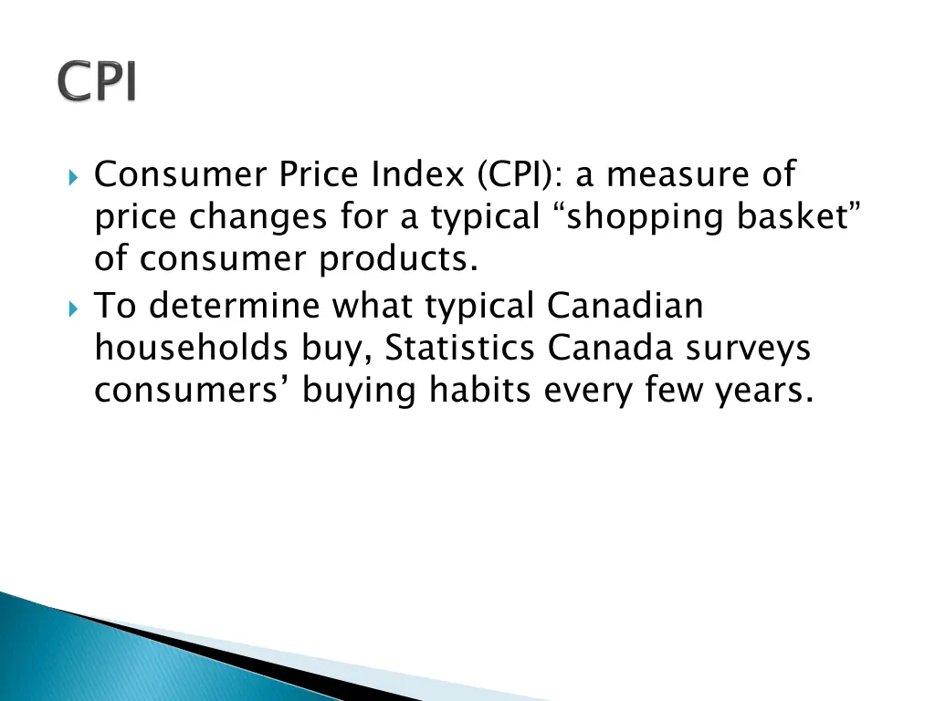 consumer price index cpi a measure of price