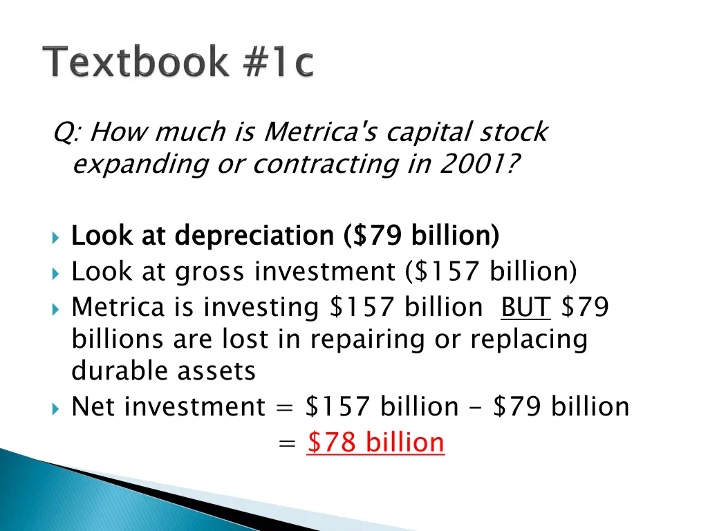 q how much is metrica s capital stock expanding