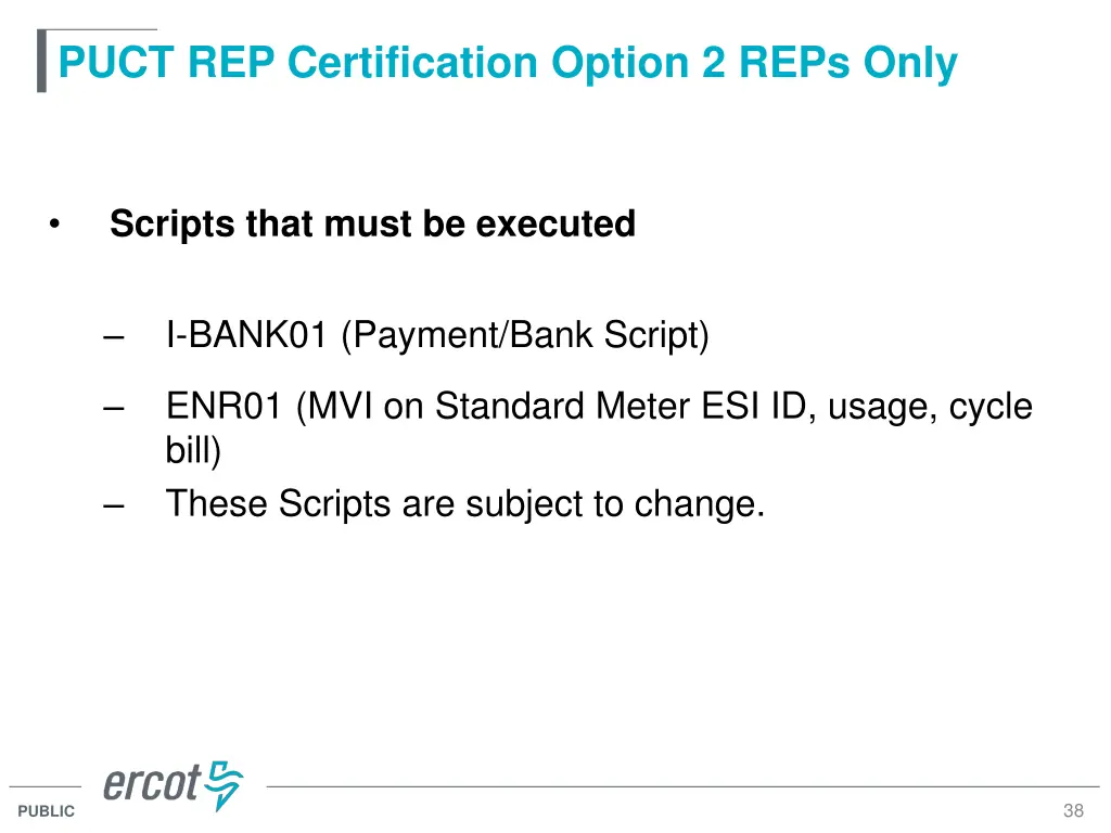 puct rep certification option 2 reps only
