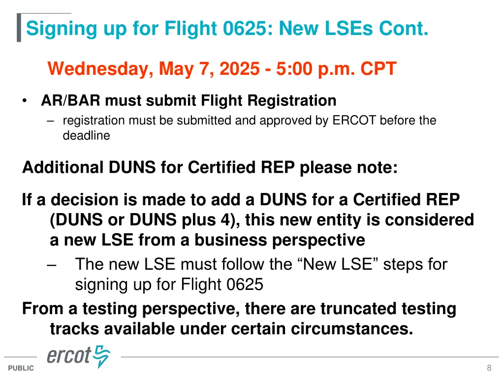 signing up for flight 0625 new lses cont 2