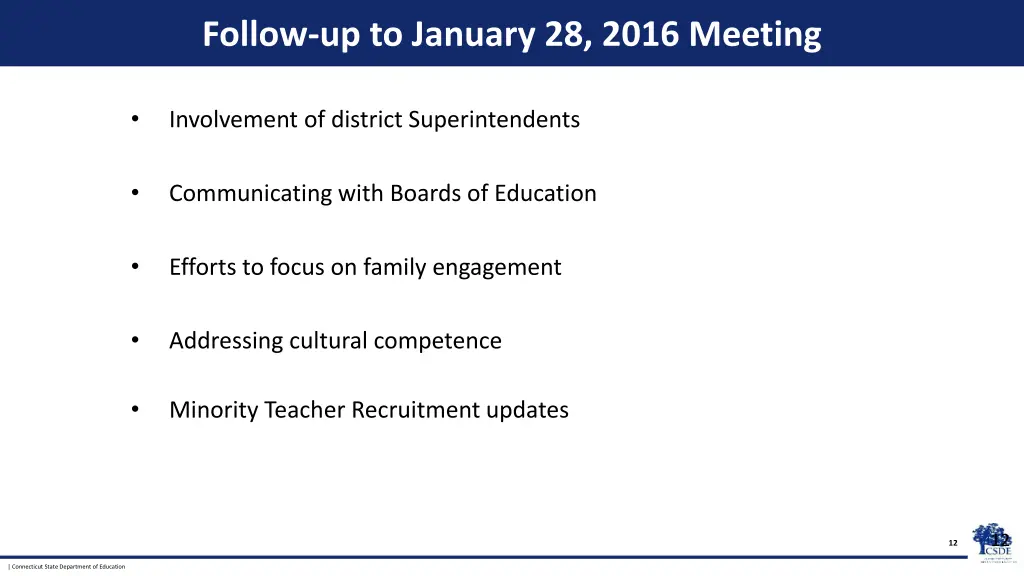 follow up to january 28 2016 meeting