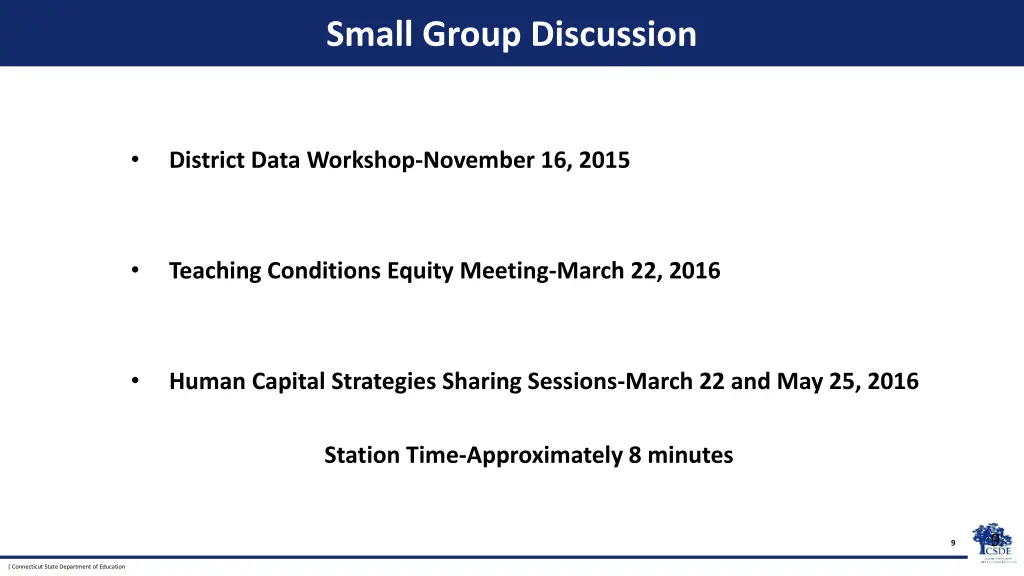 small group discussion