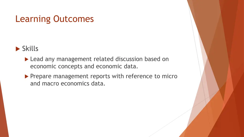 learning outcomes 2