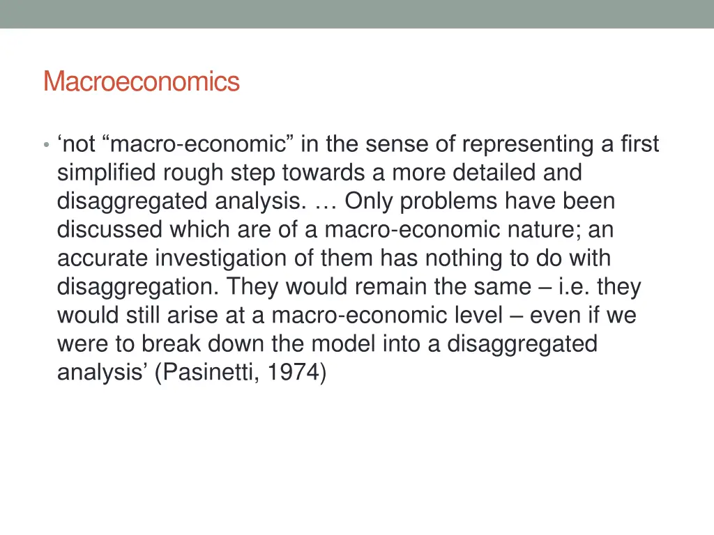 macroeconomics