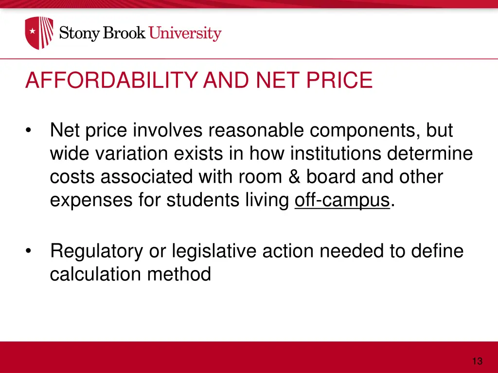 affordability and net price