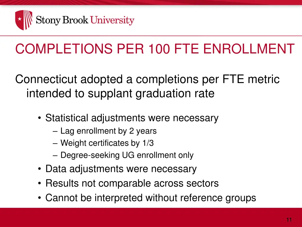 completions per 100 fte enrollment