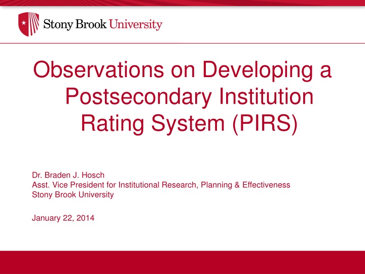 observations on developing a postsecondary