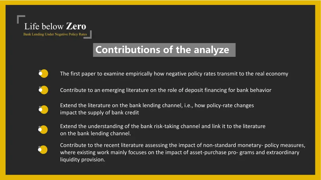 contributions of the analyze