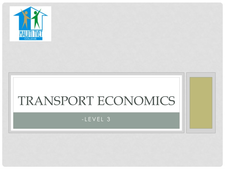 transport economics