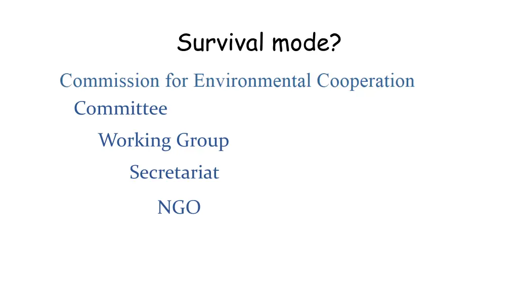 survival mode