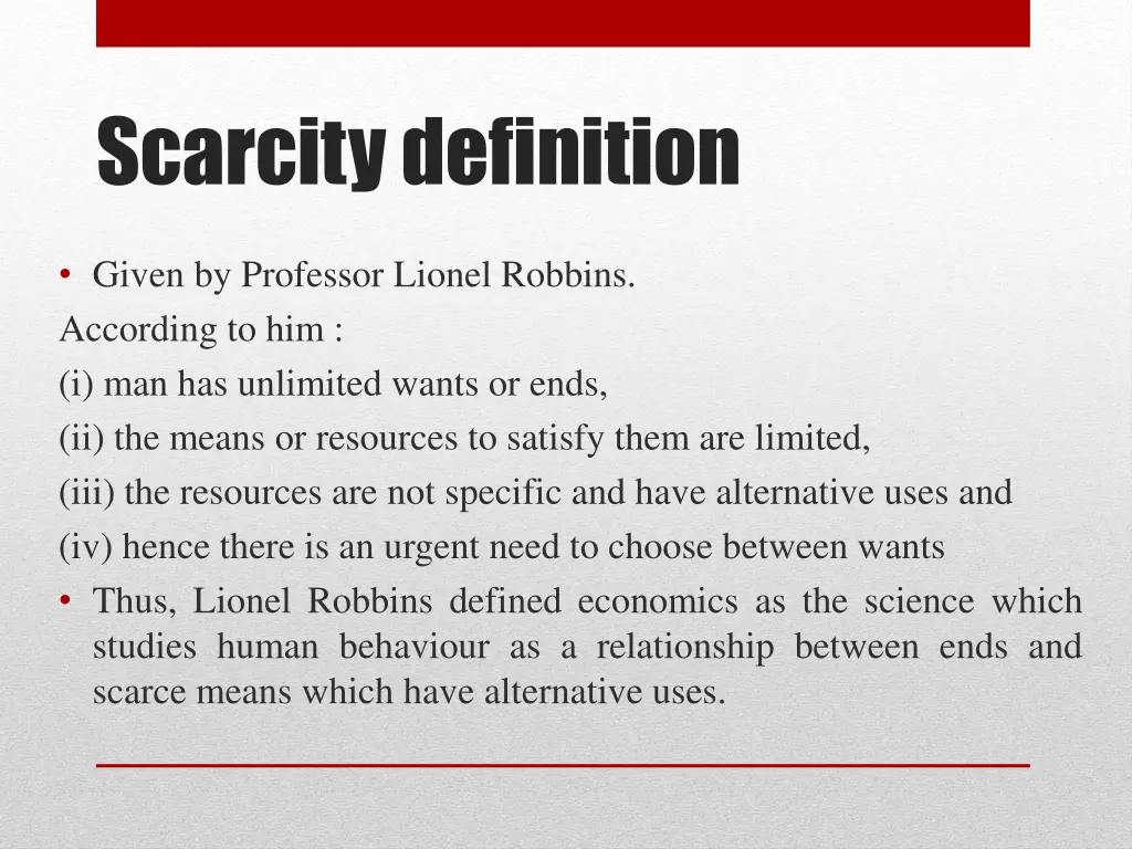 scarcity definition